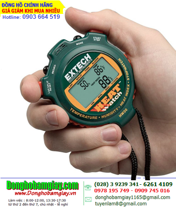 Extech HW-30 _Đồng hồ bấm giờ Stopwatch 99 Laps HeatWatch™ Humidity/Temperature Stopwatch 